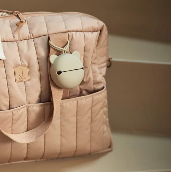 Schnullerbox Bär "Olive Green" - little something