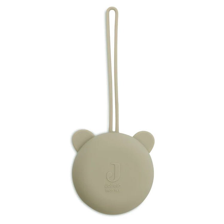 Schnullerbox Bär "Olive Green" - little something