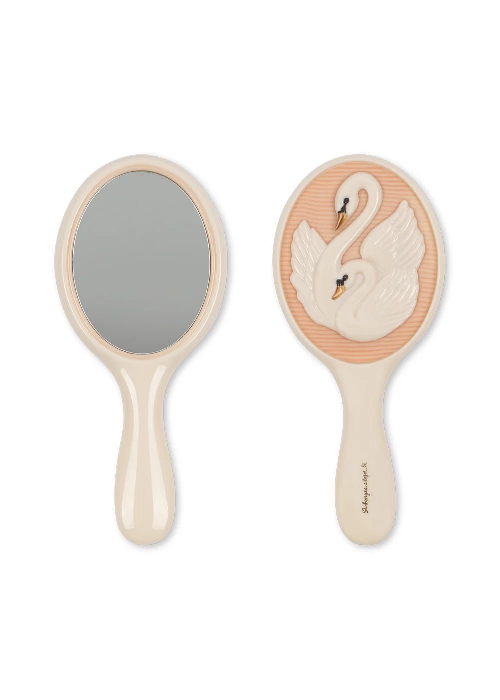 Schwan Haarbürste und Handspiegel "Swan Beauty Set" - little something