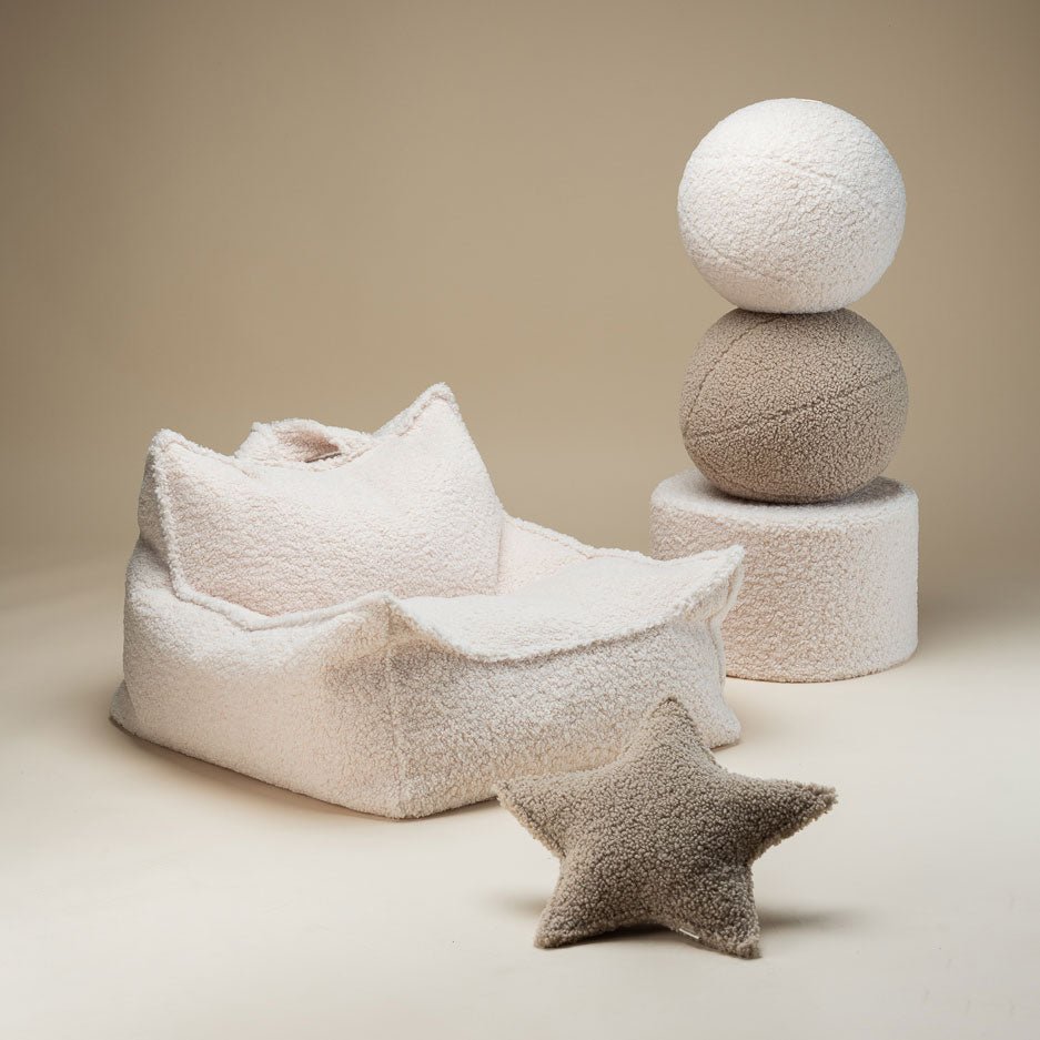Sitzkissen Teddy "Beanbag Cream White" - little something