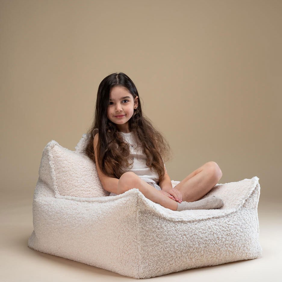 Sitzkissen Teddy "Beanbag Cream White" - little something