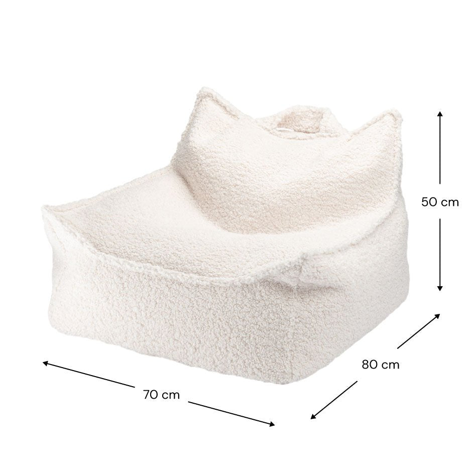 Sitzkissen Teddy "Beanbag Cream White" - little something