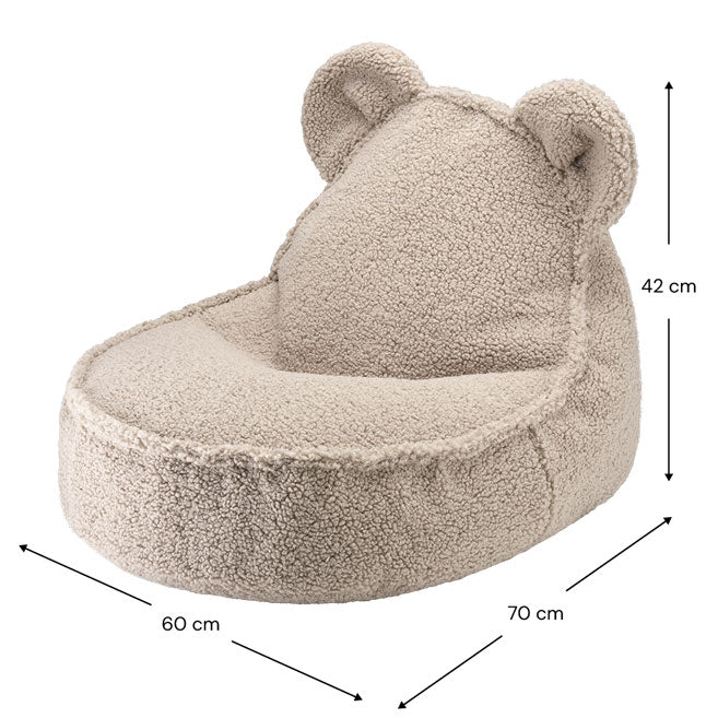 Sitzkissen Teddy mit Bärenohren "Bear Beanbag Biscuit" - little something