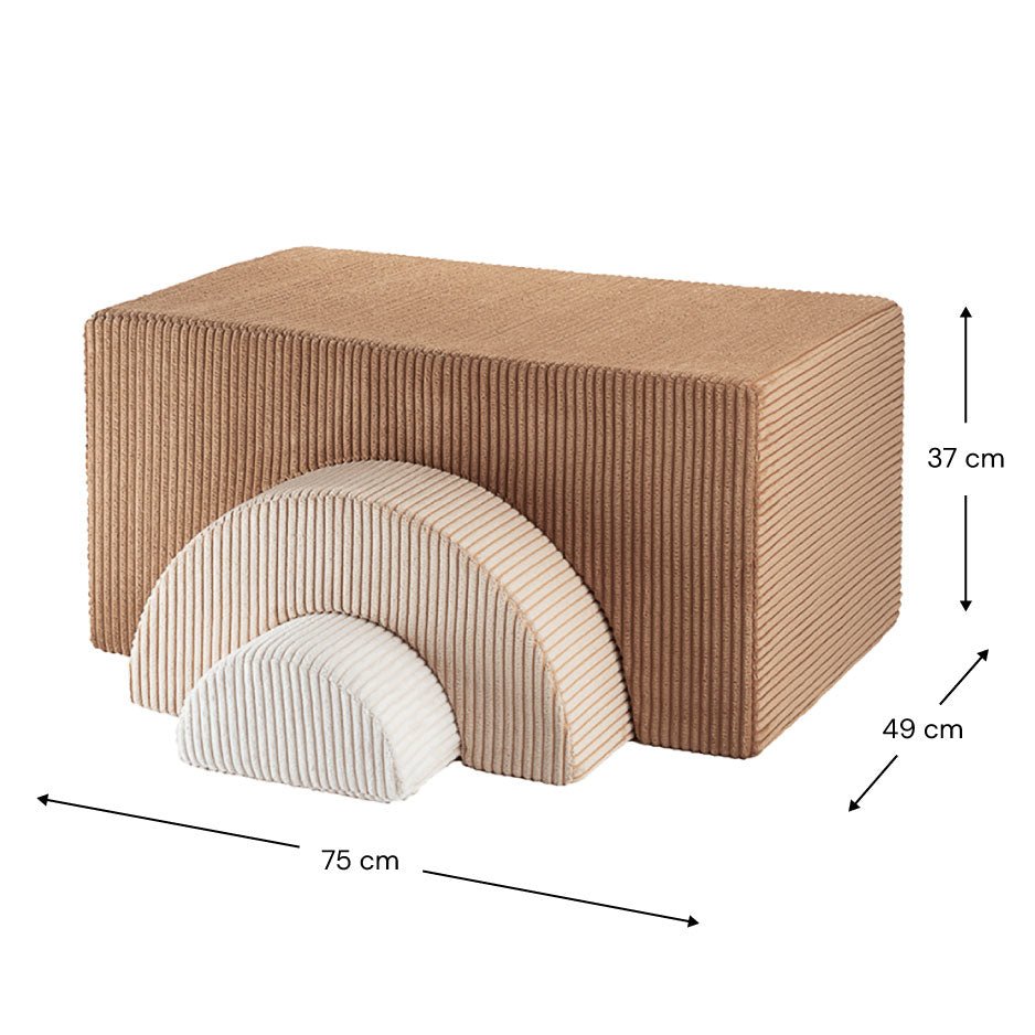 Spielpolster Regenbogen 3 - teilig "Rainbow Playset Toffee" - little something