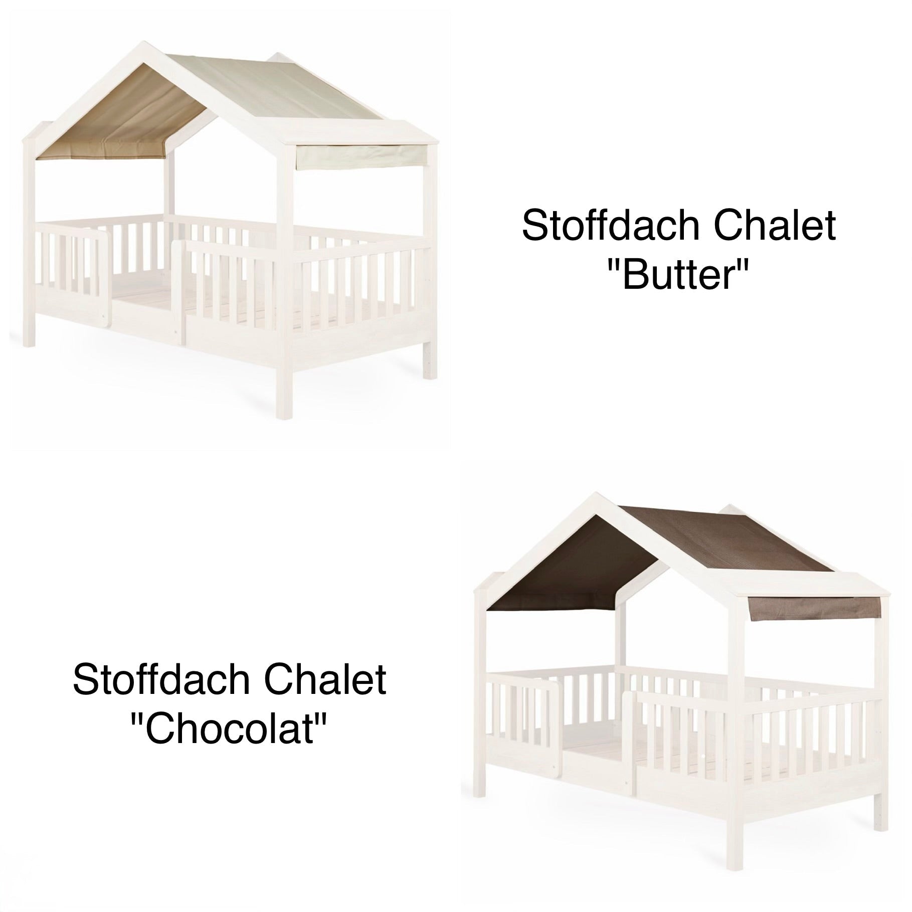 Stoffdach für Hausbett Juniorbett "Chalet" - little something