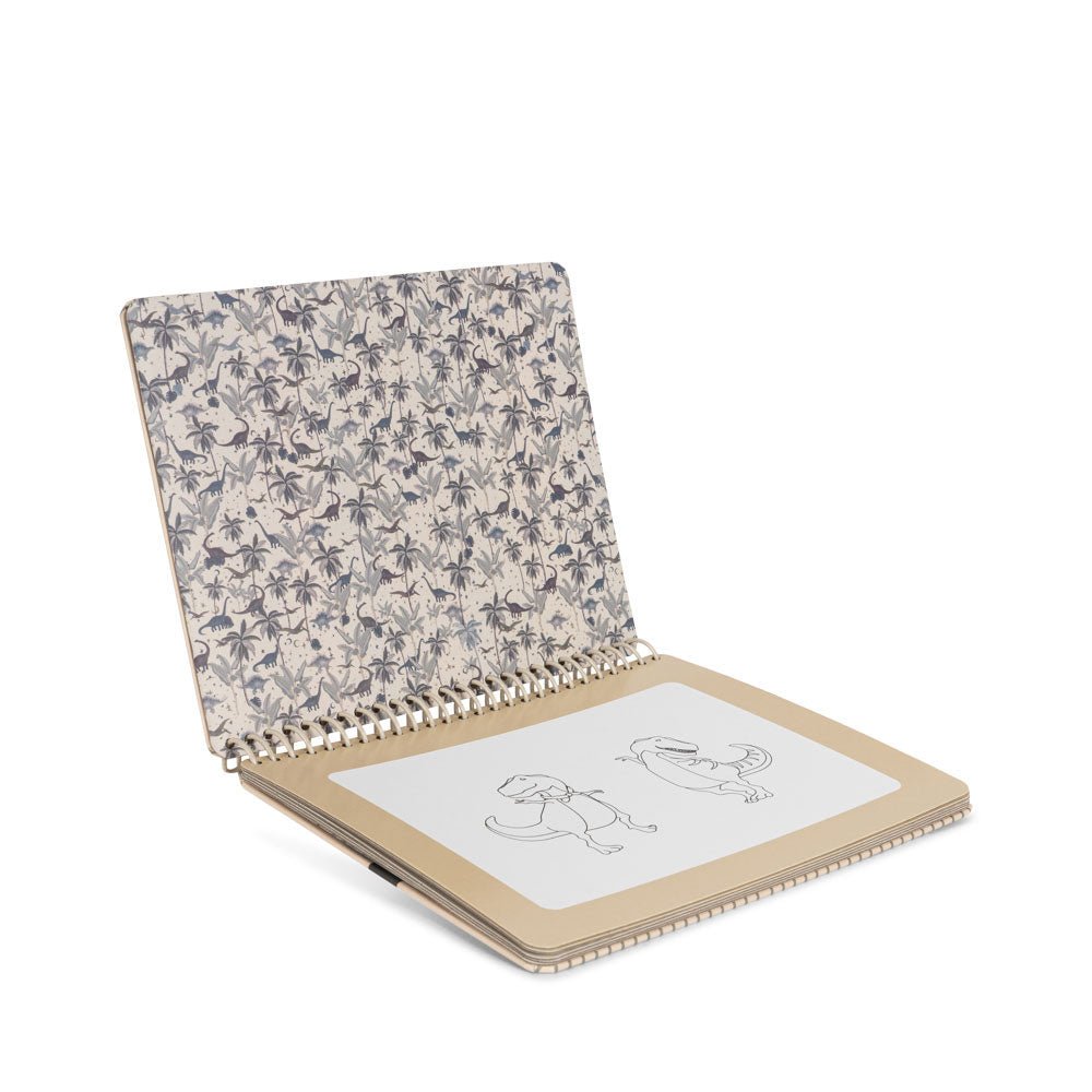 Wassermalbuch mit Wassertankstift "Magic Book" - Dino - little something