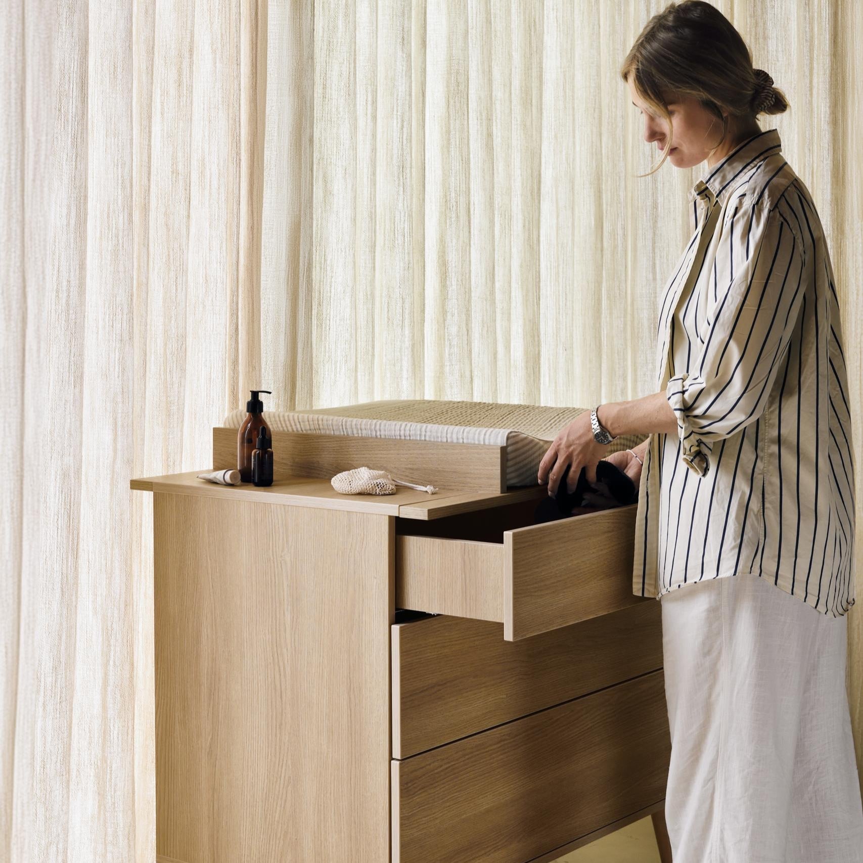 Wickelkommode Flow - Honey Ash - little something