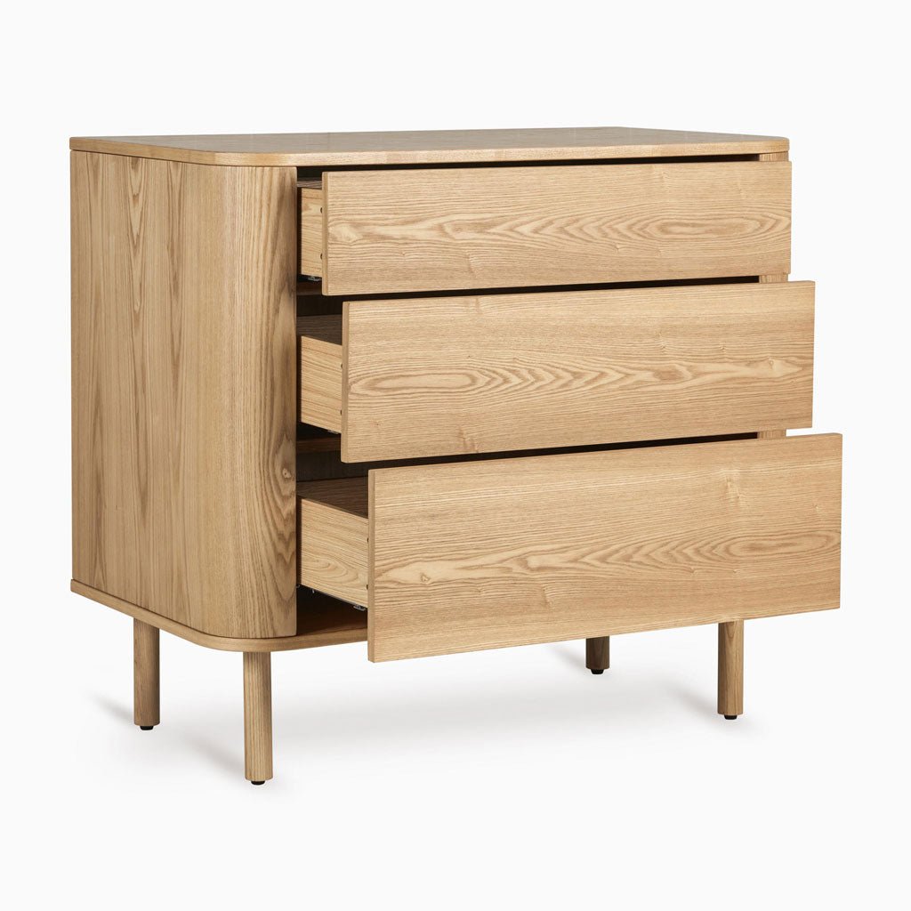 Wickelkommode XL Yume mit Schubladen - Natural Ash - little something