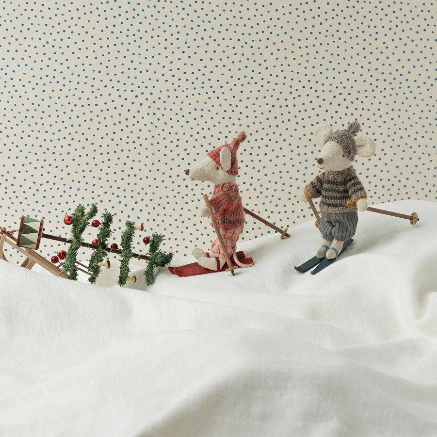 Wintermaus mit Skiset, Großer Bruder - Grau - little something