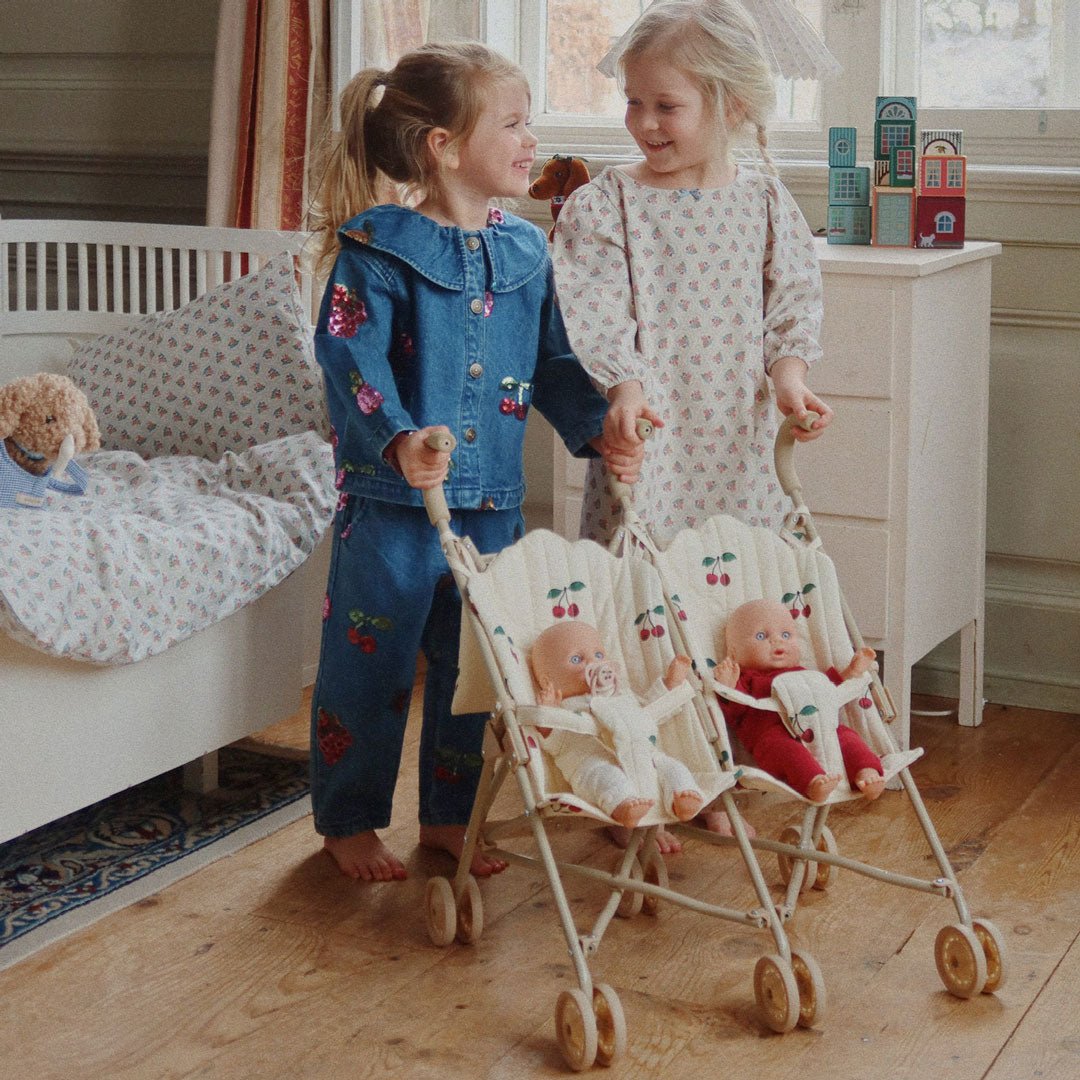Zwillingspuppenwagen "Twin Doll Stroller" - Ma Grande Cerise - little something