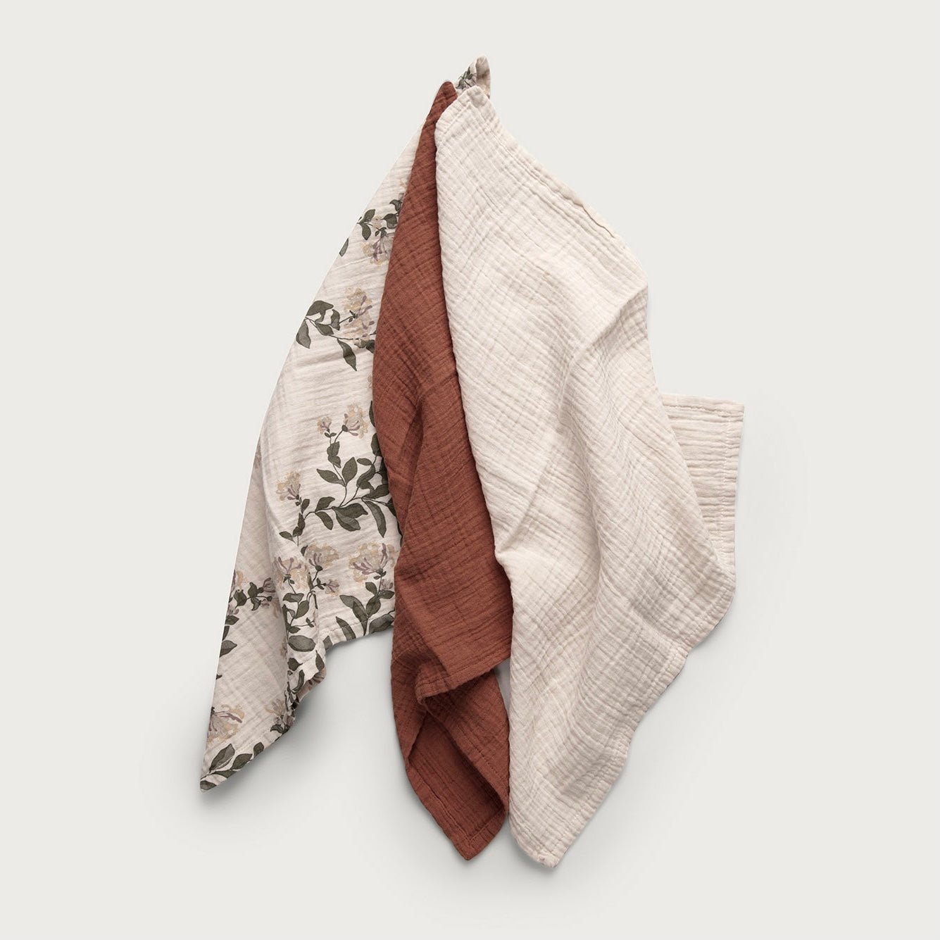 Bio Mulltuch 3er Set "Honeysuckle" - little something