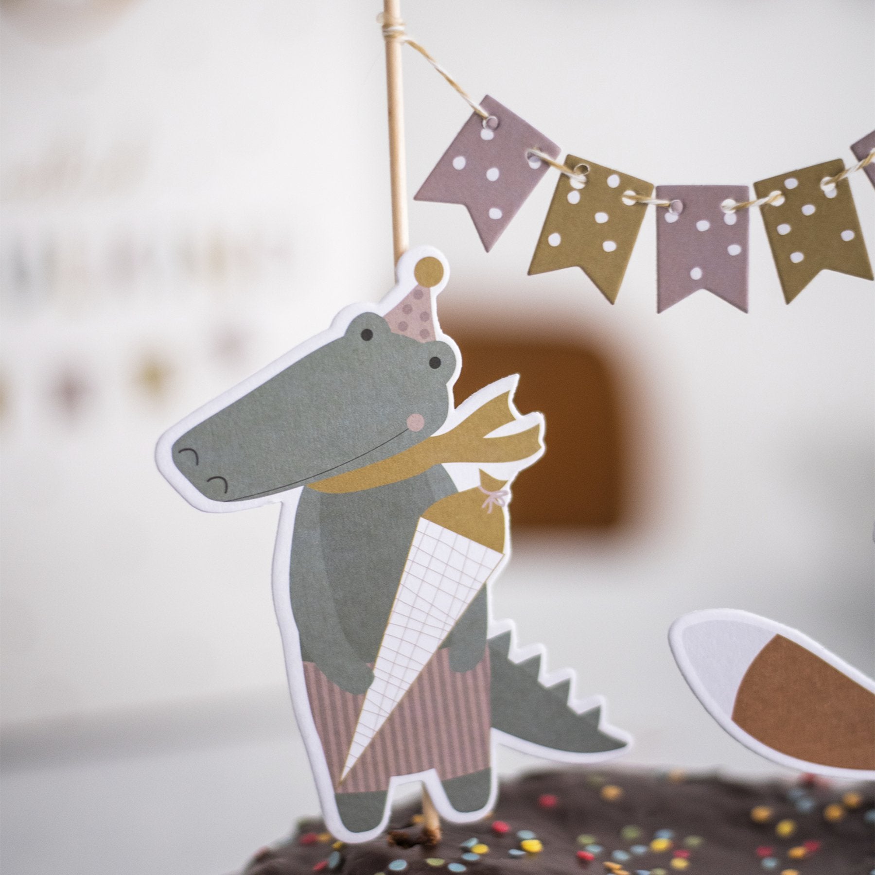 Cake Topper Schulkind Pastell - little something