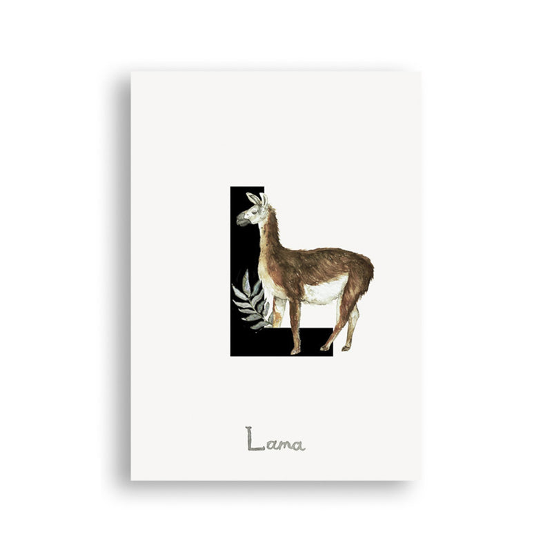 Lara Bispinck Postkarte Buchstabe A-Z - little something