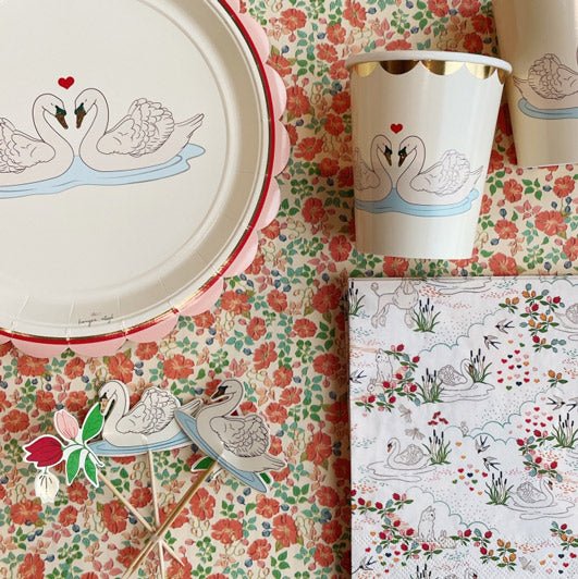 Pappbecher "Swan" 8er Set - little something