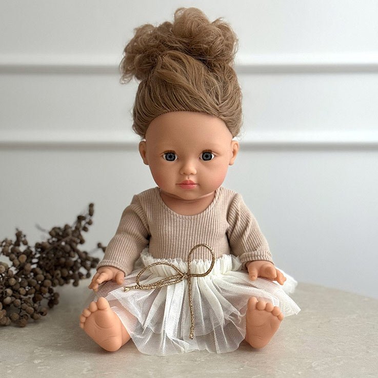 Puppe "Lola" 34cm mit blonden Haaren und blauen Augen - little something