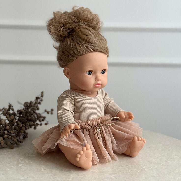 Puppe "Lola" 34cm mit blonden Haaren und blauen Augen - little something