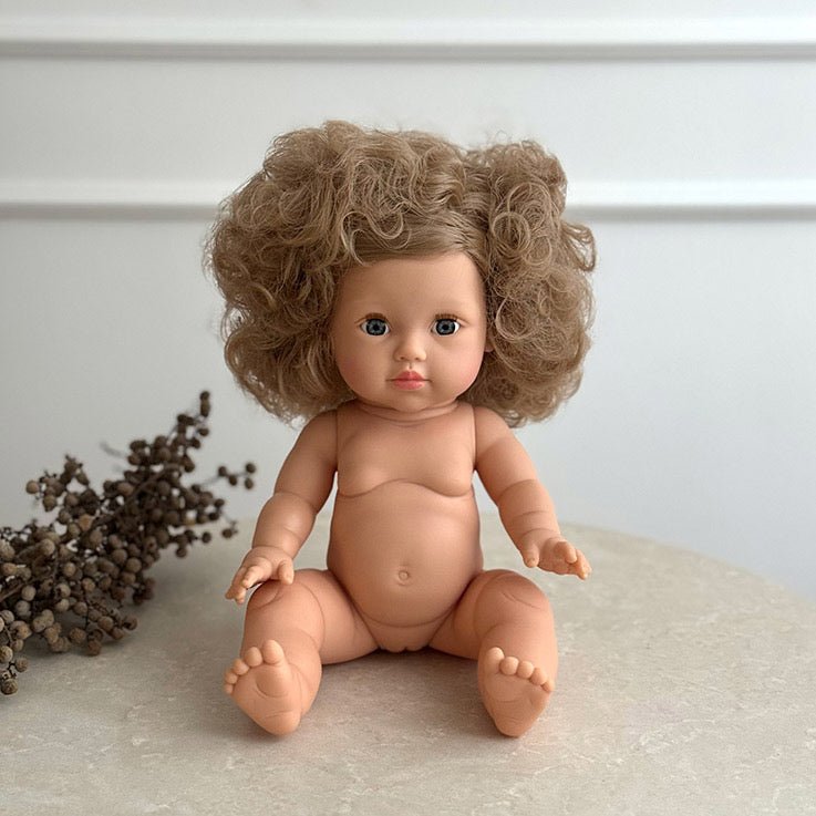 Puppe "Lola" 34cm mit blonden Haaren und blauen Augen - little something