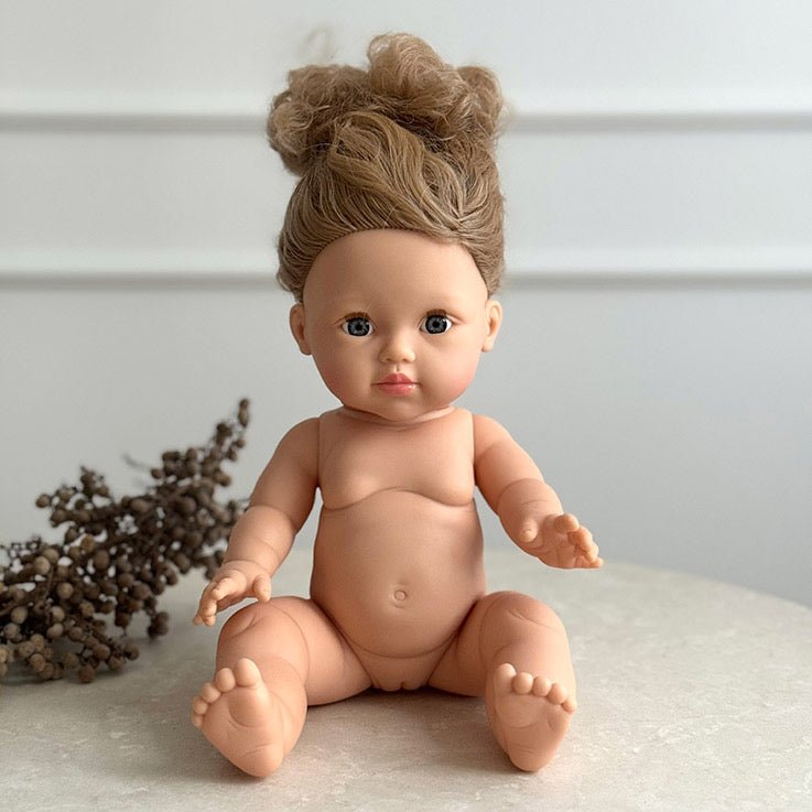 Puppe "Lola" 34cm mit blonden Haaren und blauen Augen - little something