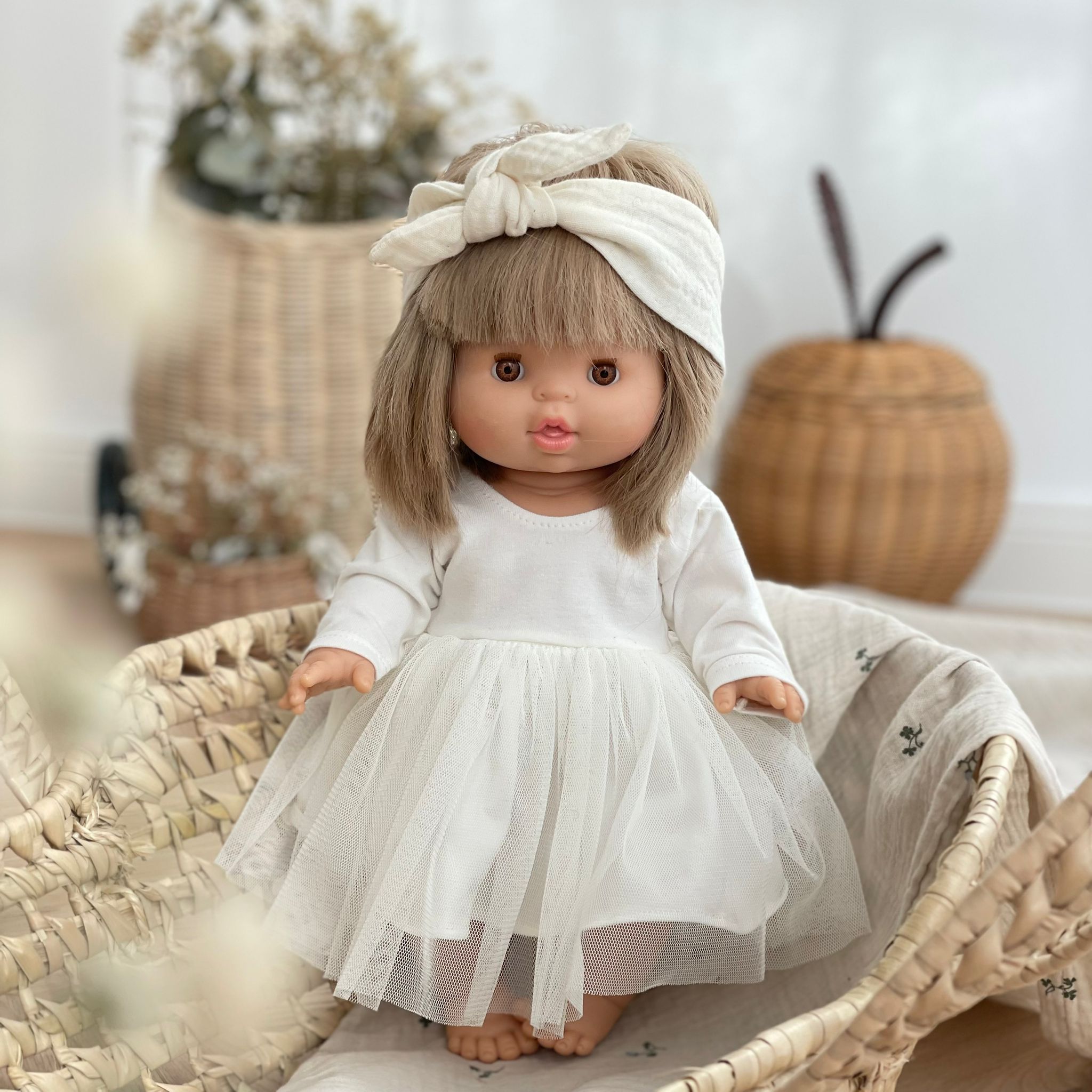 Puppenkleid Ballerina Tutu milky - little something