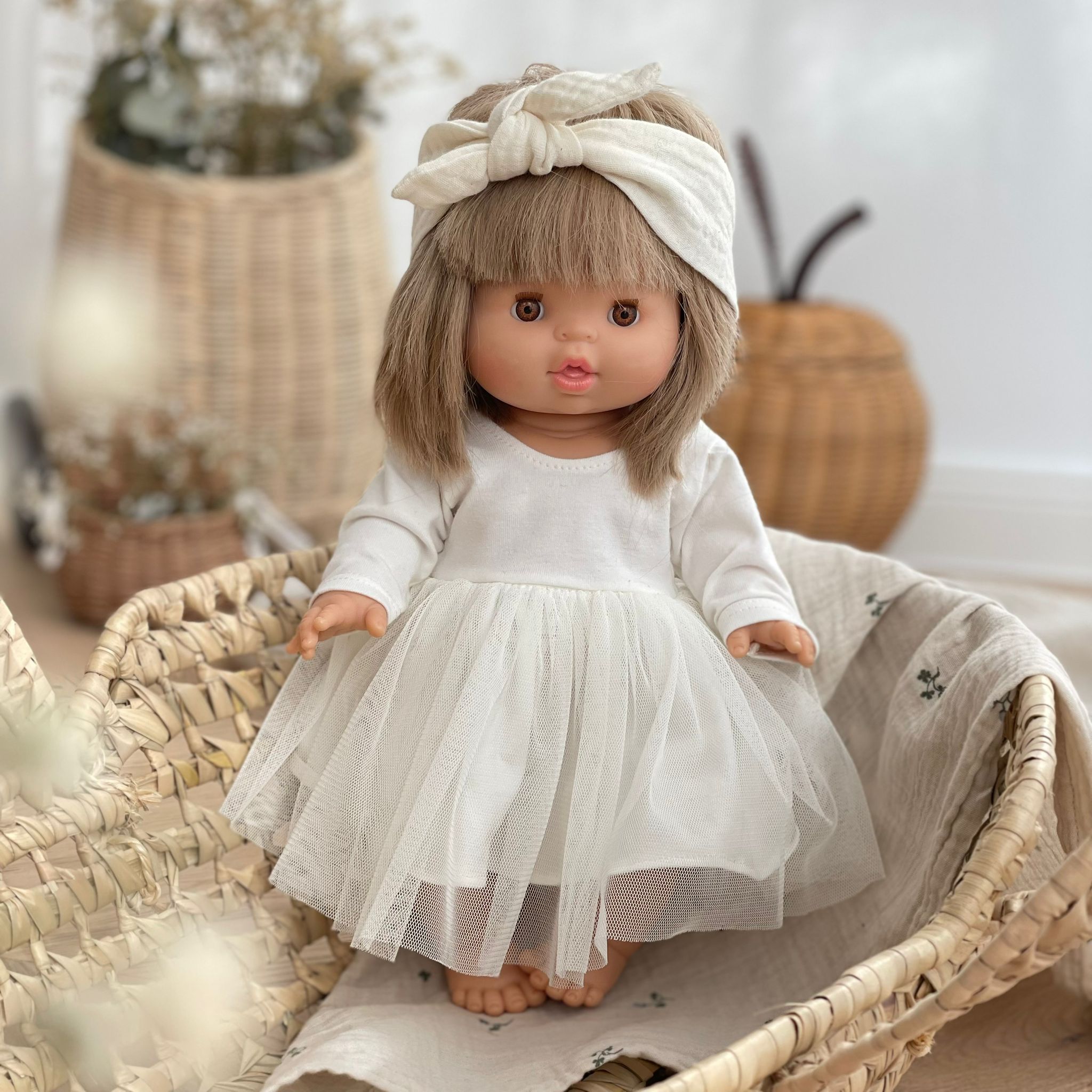Puppenkleid Ballerina Tutu milky - little something