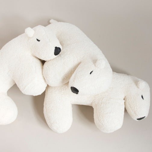 Reisekissen Eisbär "Polarbear Nanook" aus Bio-Baumwolle - little something