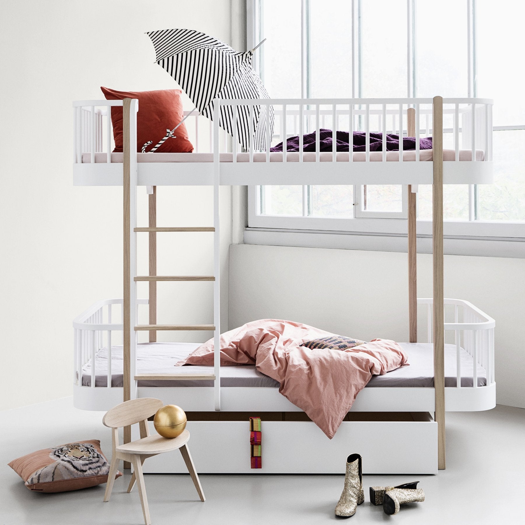 Wood Original Etagenbett 90x200 cm, Leiter Vorne - little something