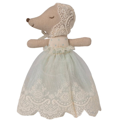 Babymaus im Kleid - Mint