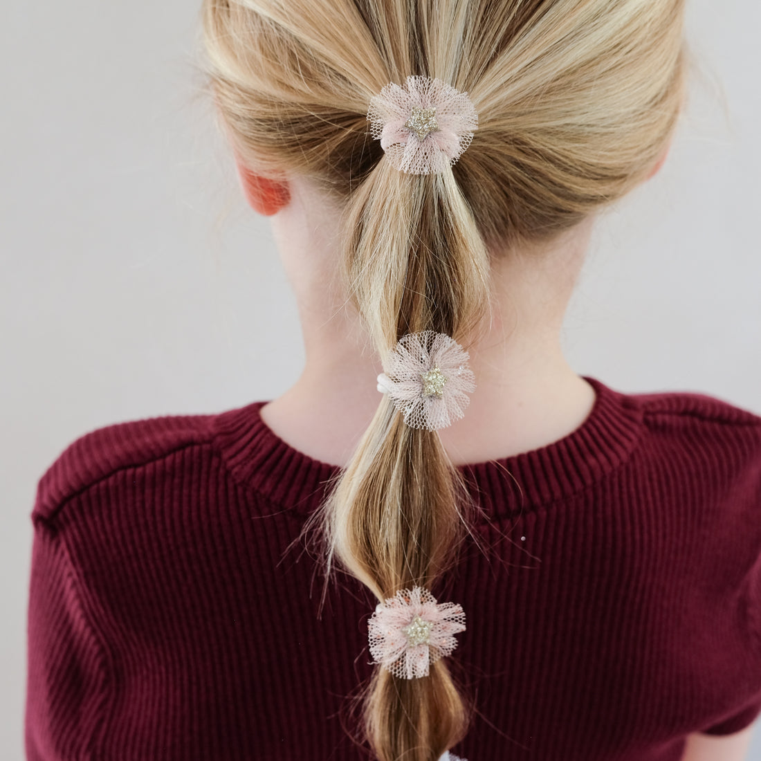 Haargummis Mini Stern Tüll &quot;Mini Tulle Rosette&quot; - little something