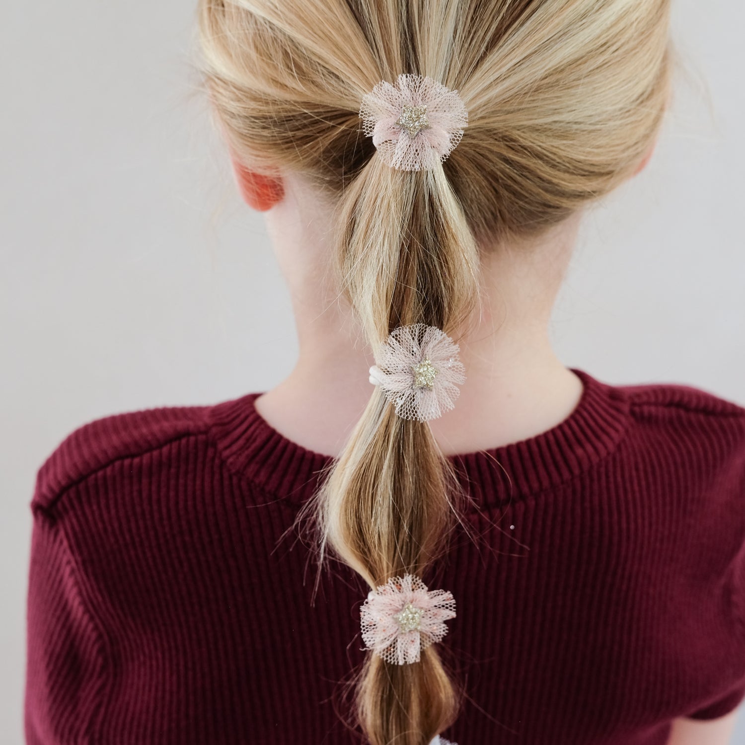 Haargummis Mini Stern Tüll &quot;Mini Tulle Rosette&quot; - little something
