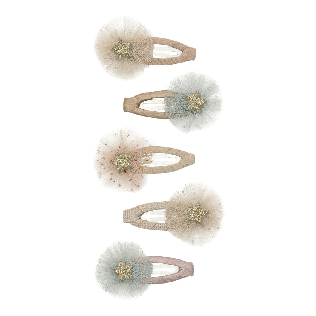 Haarspangen Mini Stern Tüll &quot;Mini Tulle Rosette&quot; 5er Set - little something