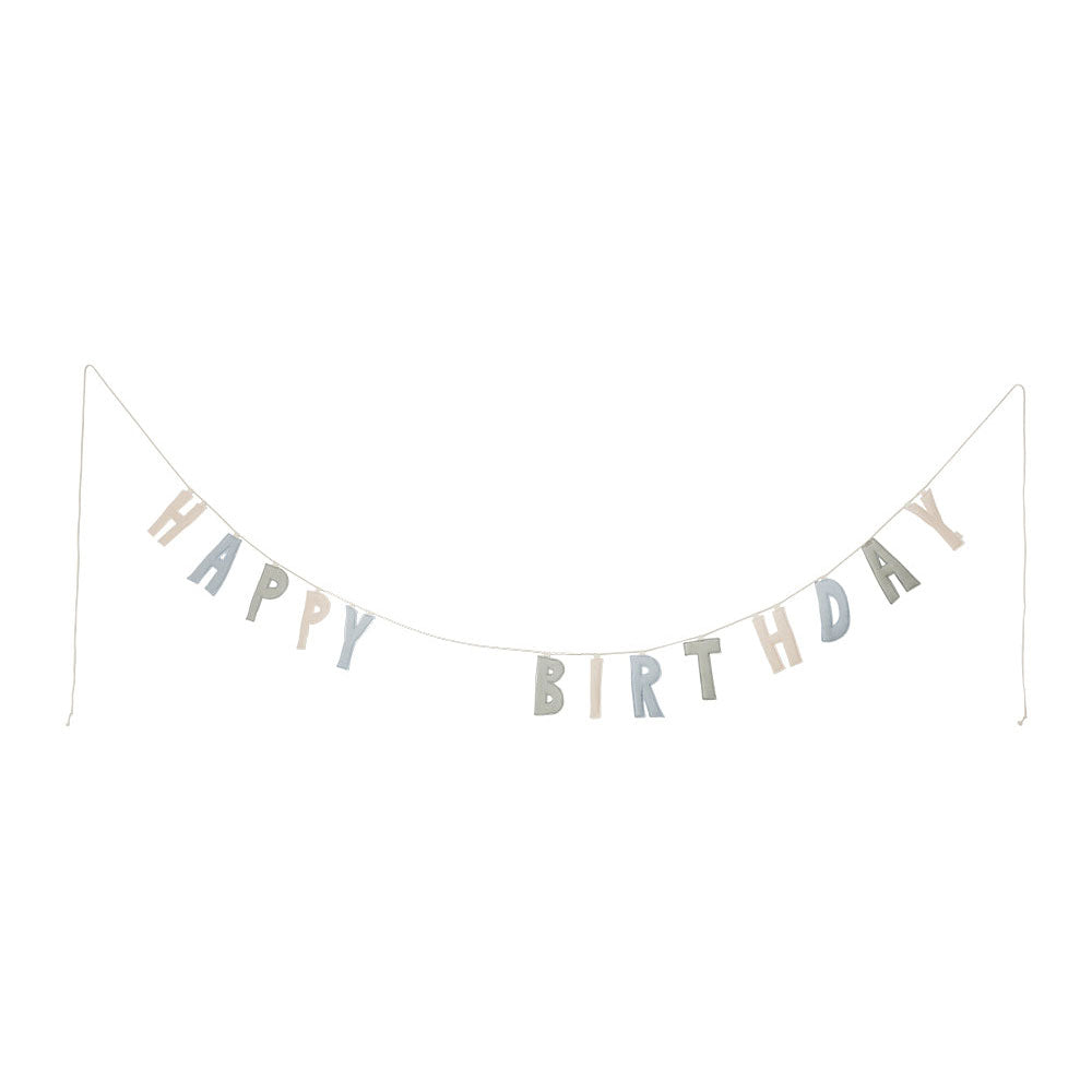 Girlande &quot;happy birthday&quot; aus Stoff - little something