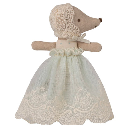 Babymaus im Kleid - Mint
