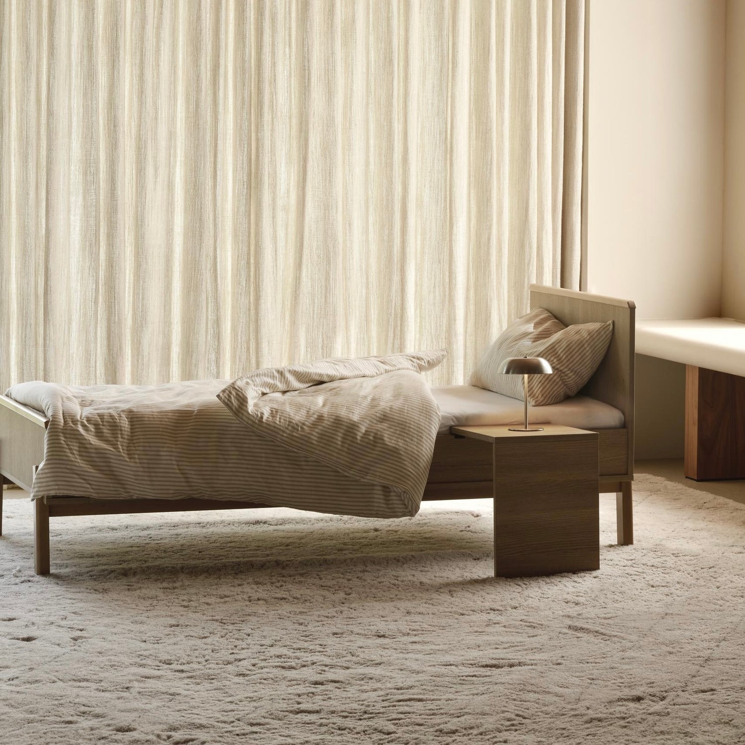 Umbauset "Junior Kit" Ashi - Honey Ash vom Kinderbett 140x70cm zum Juniorbett 170x70cm inkl. Nachttisch