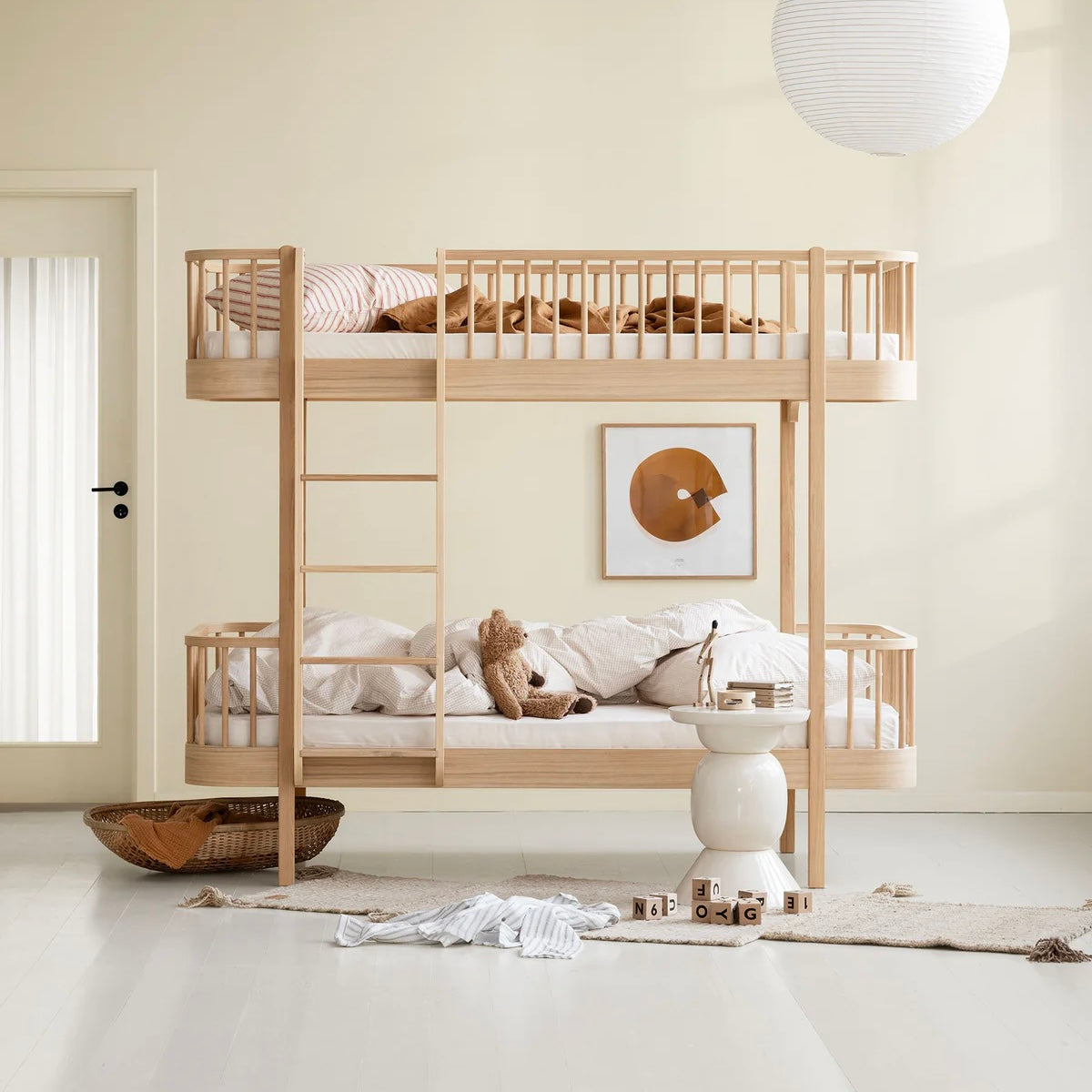 Wood Original hohes Etagenbett 90x200 cm - Eiche