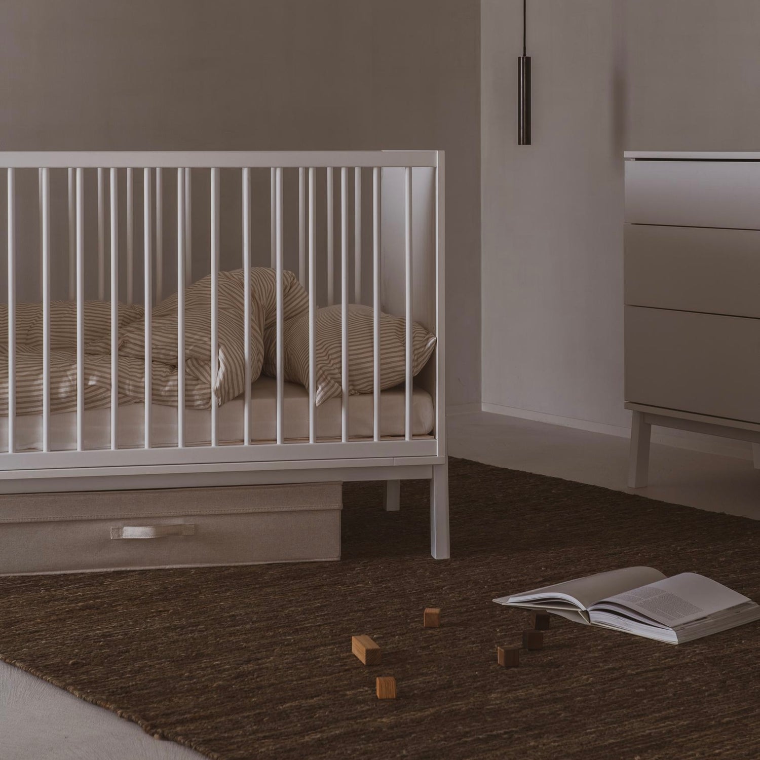 Bettschublade / Aufbewahrungsbox 85x70 cm für Quax Babybetten 120x60 cm / 110 x 70 cm