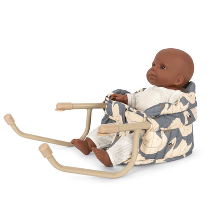 Puppensitz für den Tisch Schwan "Doll table chair"