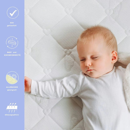Matratze Polarstern für das 4-in-1 Babybett Nani x Träumeland