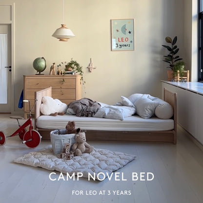 Camp Novel 2in1 Babybett 60x120cm &amp; Bett 120x200 cm, Eiche