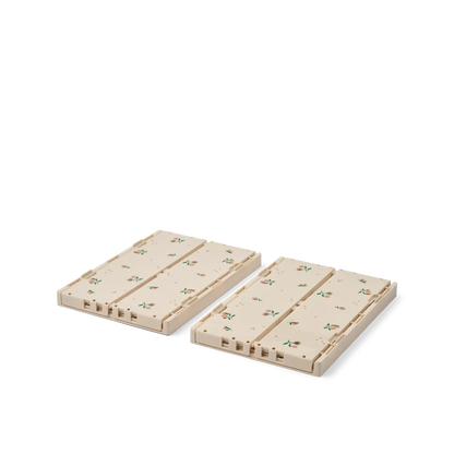 Faltkiste 2er Set Weston printed Peach / Sea Shell M