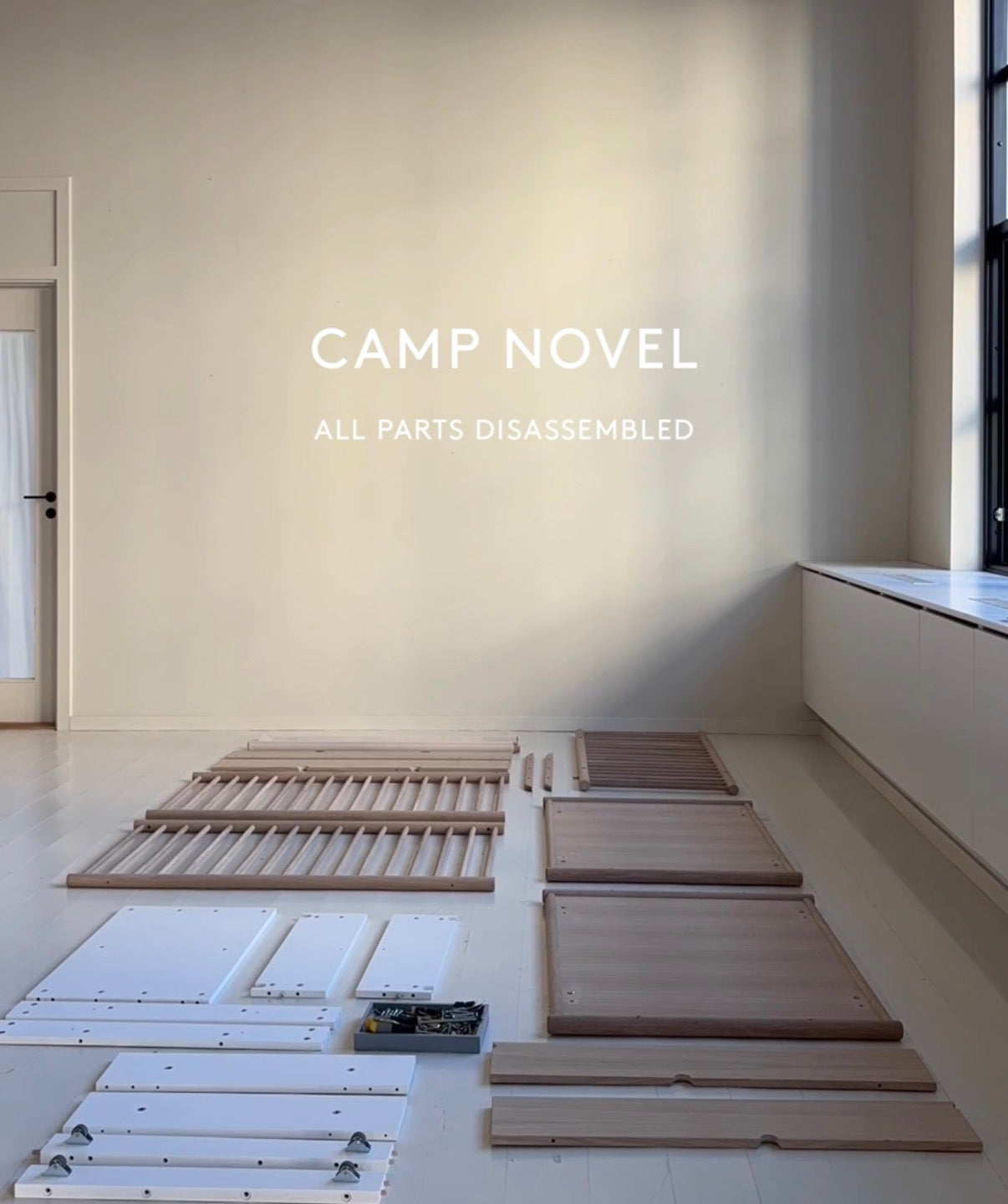 Camp Novel 2in1 Babybett 60x120cm &amp; Bett 120x200 cm, Eiche