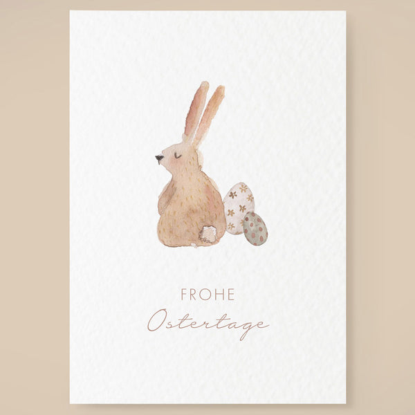 Karte Hase „Frohe Ostertage“