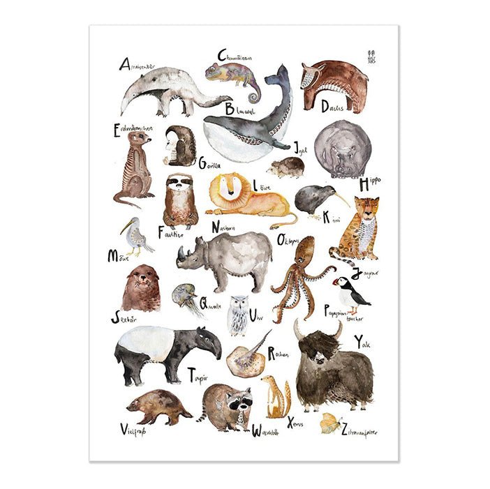 ABC Tierposter - little something