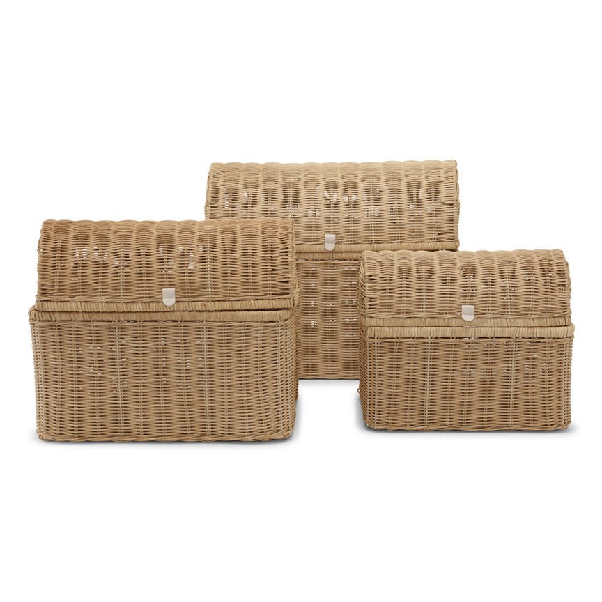 Aufbewahrungskörbe &quot;Raffia&quot; 3er Set - Natur - little something