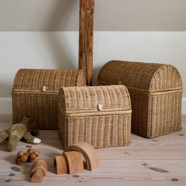 Aufbewahrungskörbe "Raffia" 3er Set - Natur - little something