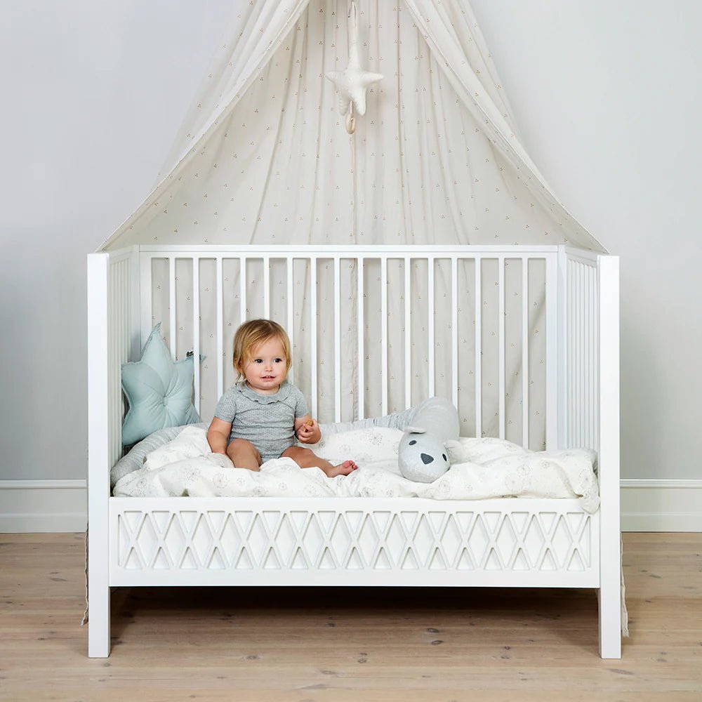 Babybett 60x120cm &quot;Harlequin&quot; White - little something