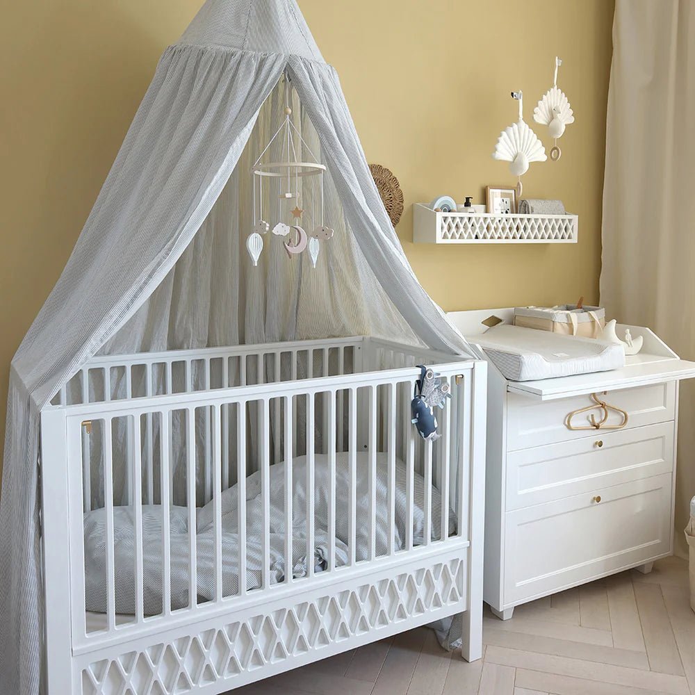 Babybett 60x120cm &quot;Harlequin&quot; White - little something