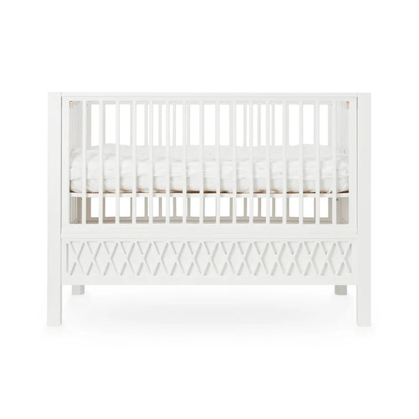 Babybett 60x120cm "Harlequin" White - little something