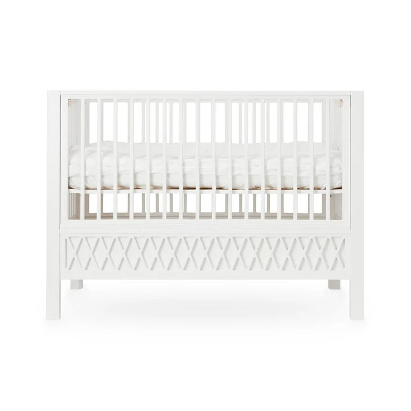 Babybett 60x120cm "Harlequin" White - little something