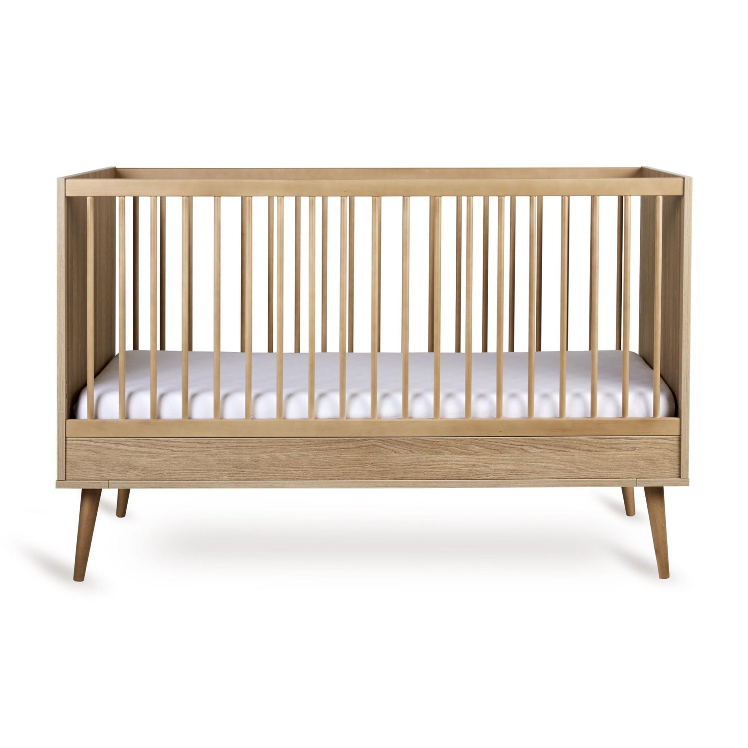Babybett Flow - Honey Ash 140x70cm (inkl. Umbaumöglichkeit in ein Kinderbett 140x70cm) - little something