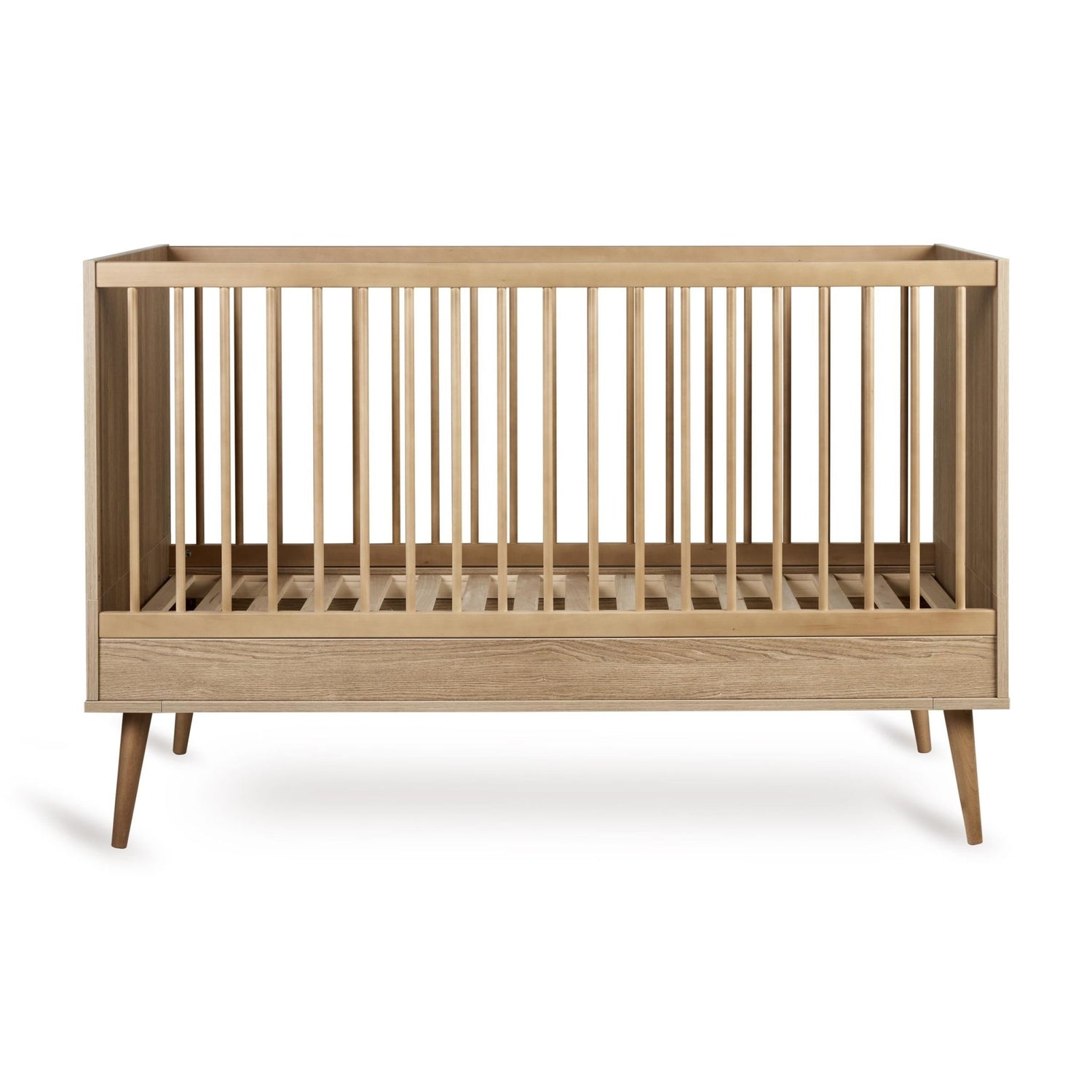 Babybett Flow - Honey Ash 140x70cm (inkl. Umbaumöglichkeit in ein Kinderbett 140x70cm) - little something